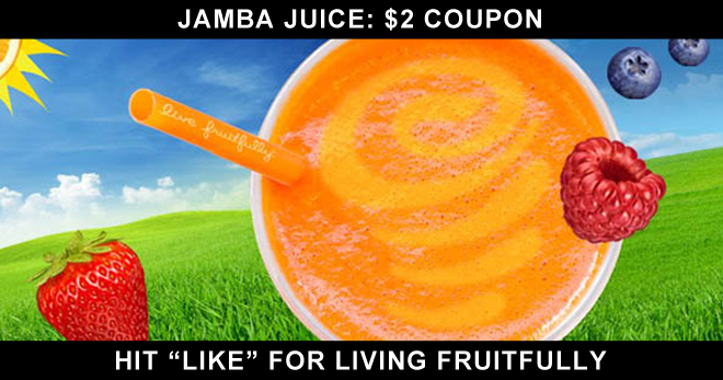 Jamba Juice 2 Coupon